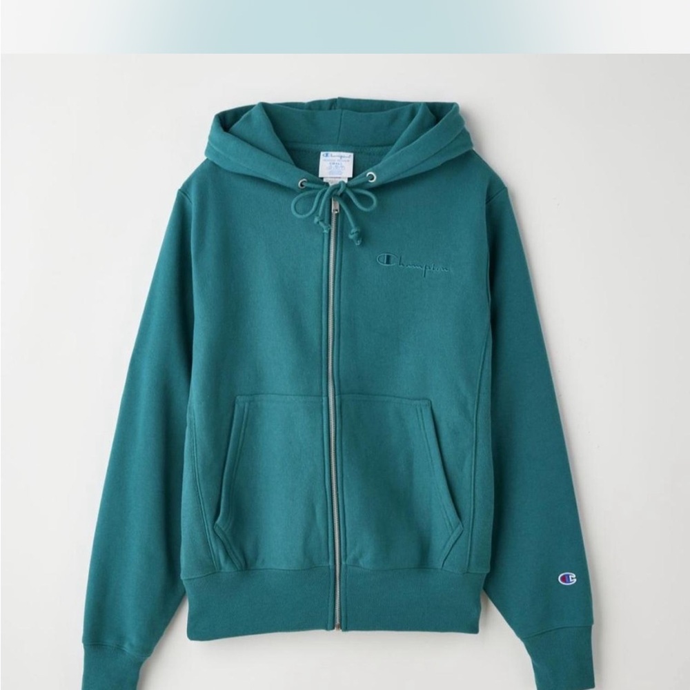 Champion Teal Full-Zip Hoodie